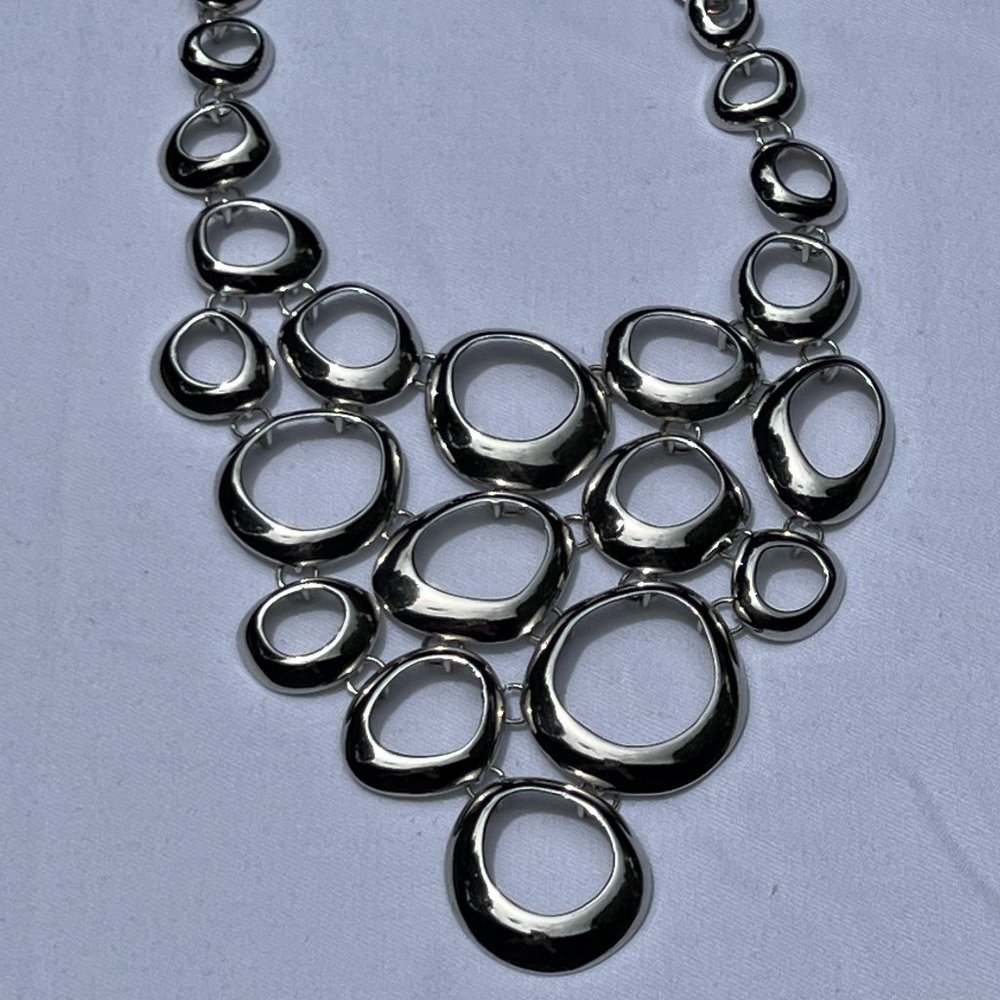 Lia Sophia Silver Tone Torrent Necklace - Picture 4 of 6